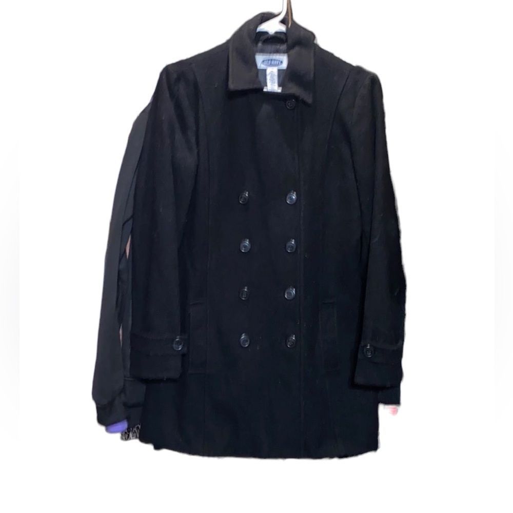 •OLD NAVY• black Pea Coat size XS